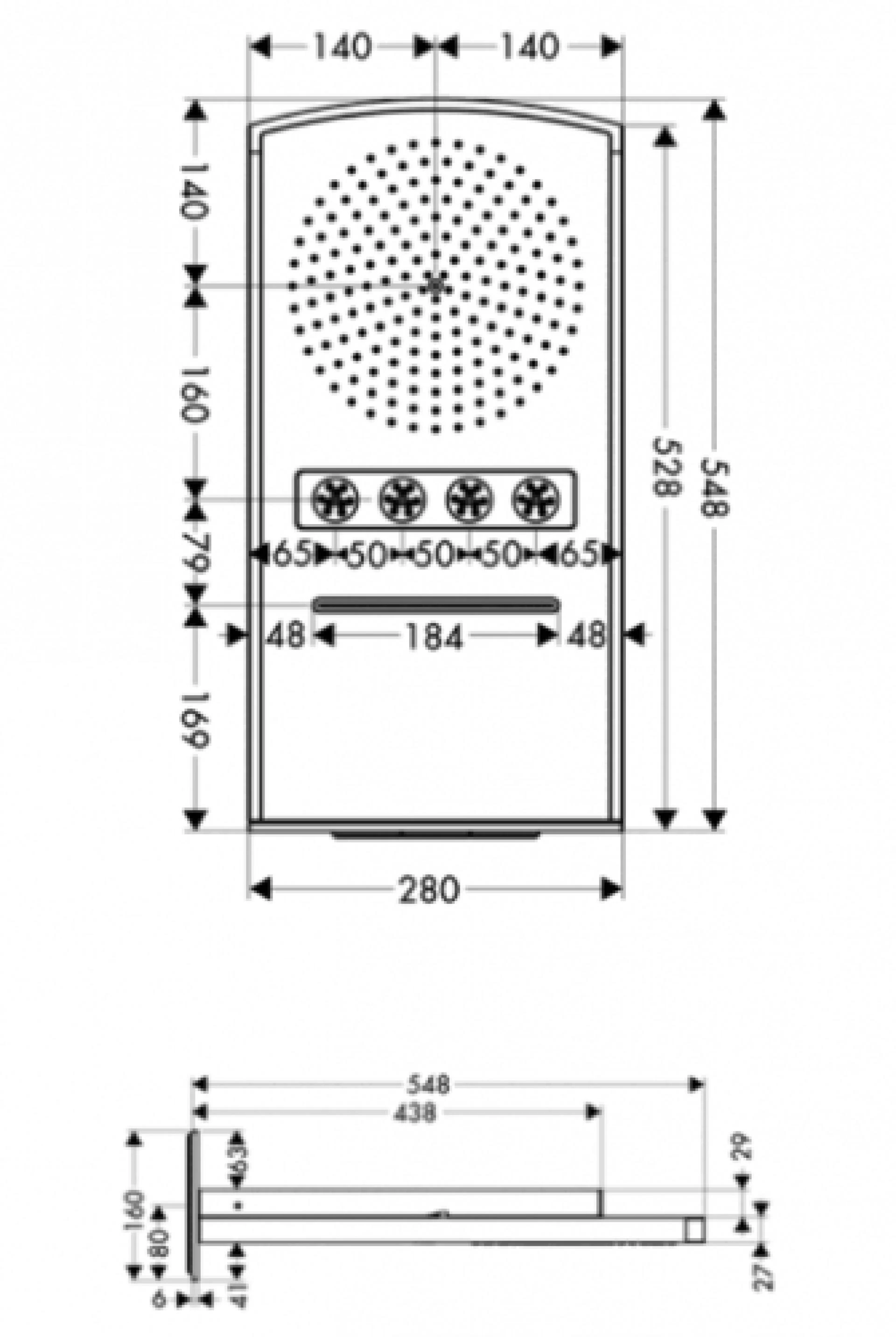 Фото - Тропический душ Hansgrohe Raindance Rainfall 28411000 - Hansgrohe