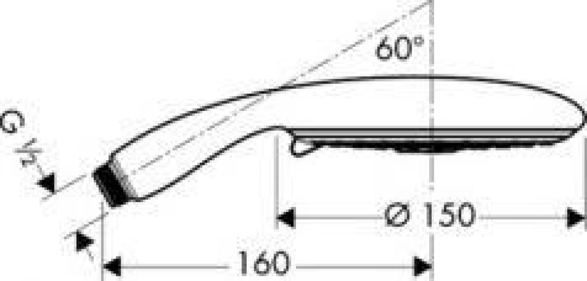 Фото - Ручной душ 150 mm Hansgrohe Raindance E 28518000 - Hansgrohe