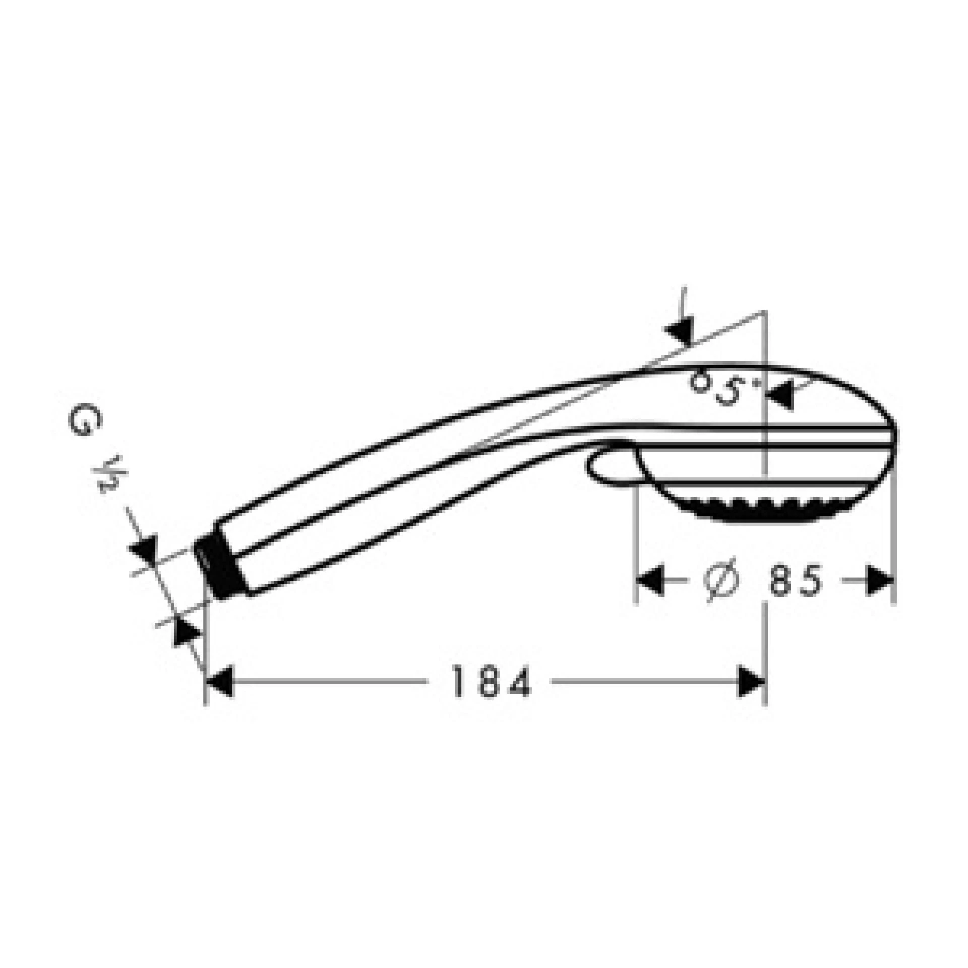 Фото - Лейка для душа Hansgrohe Crometta 85 Multi 28563000 - Hansgrohe