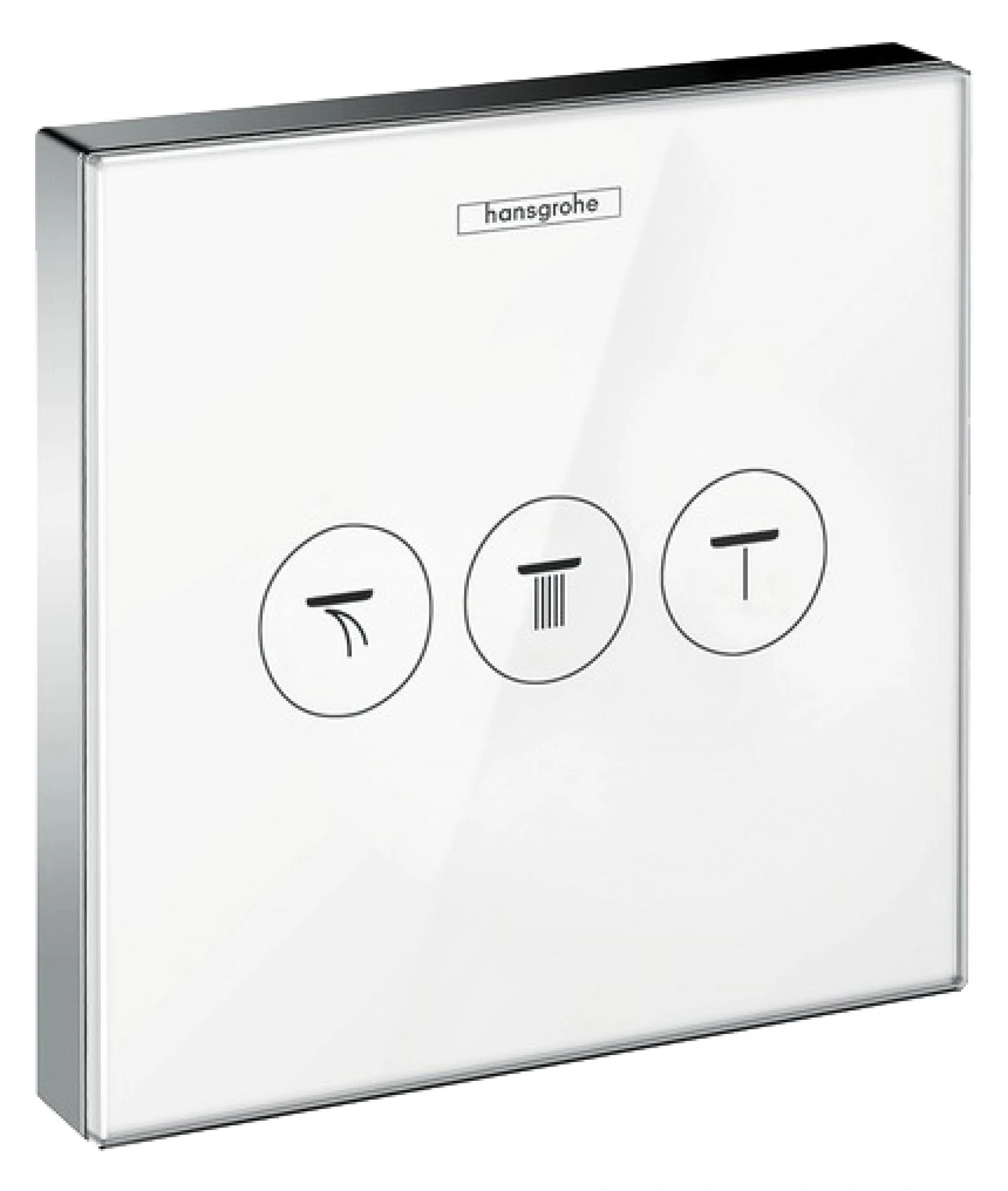 Фото - Переключатель потоков Hansgrohe ShowerSelect 15736400 на три потребителя белый - Hansgrohe