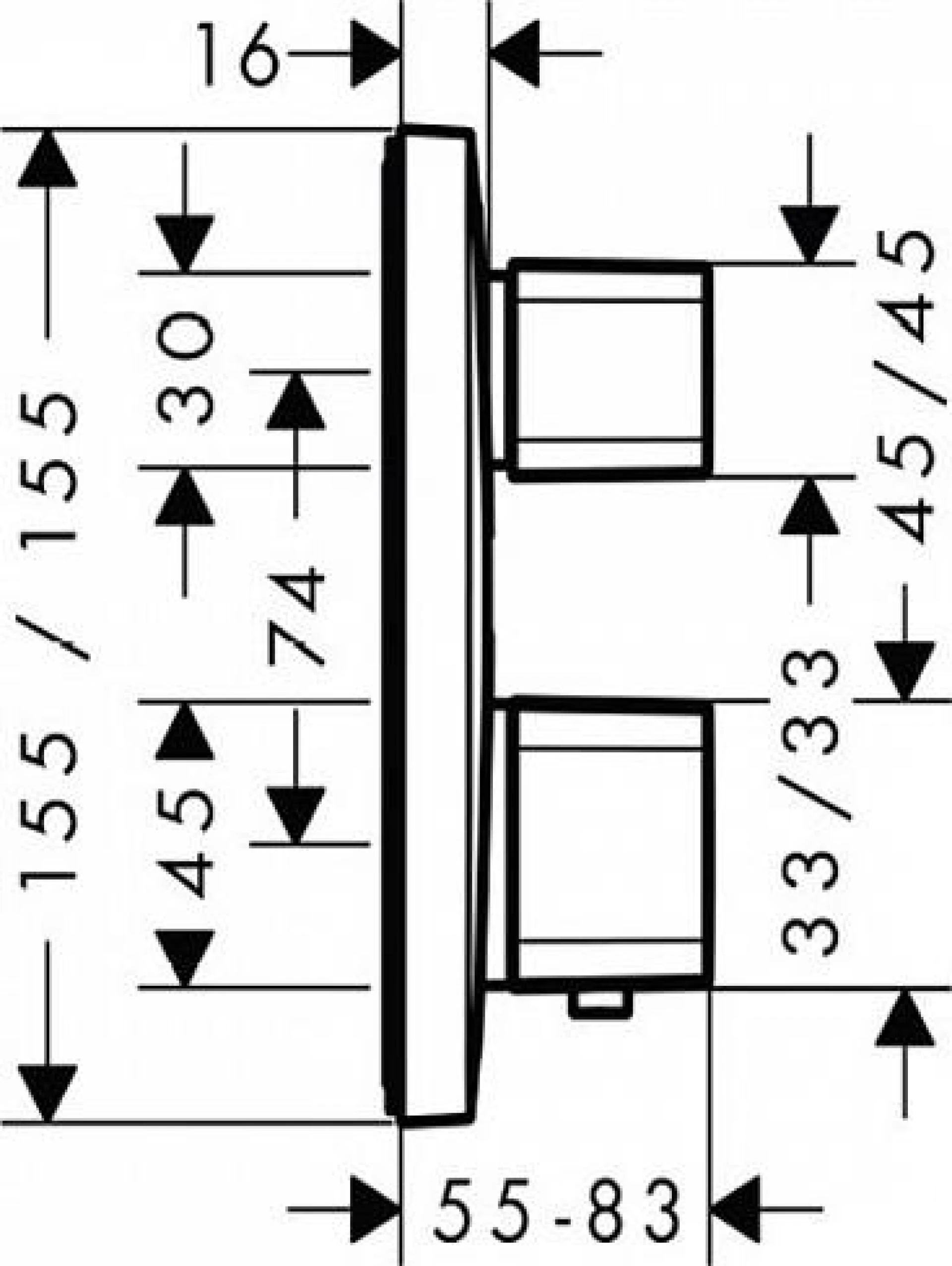 Фото - Термостат для душа Hansgrohe Ecostat E 15707000 - Hansgrohe