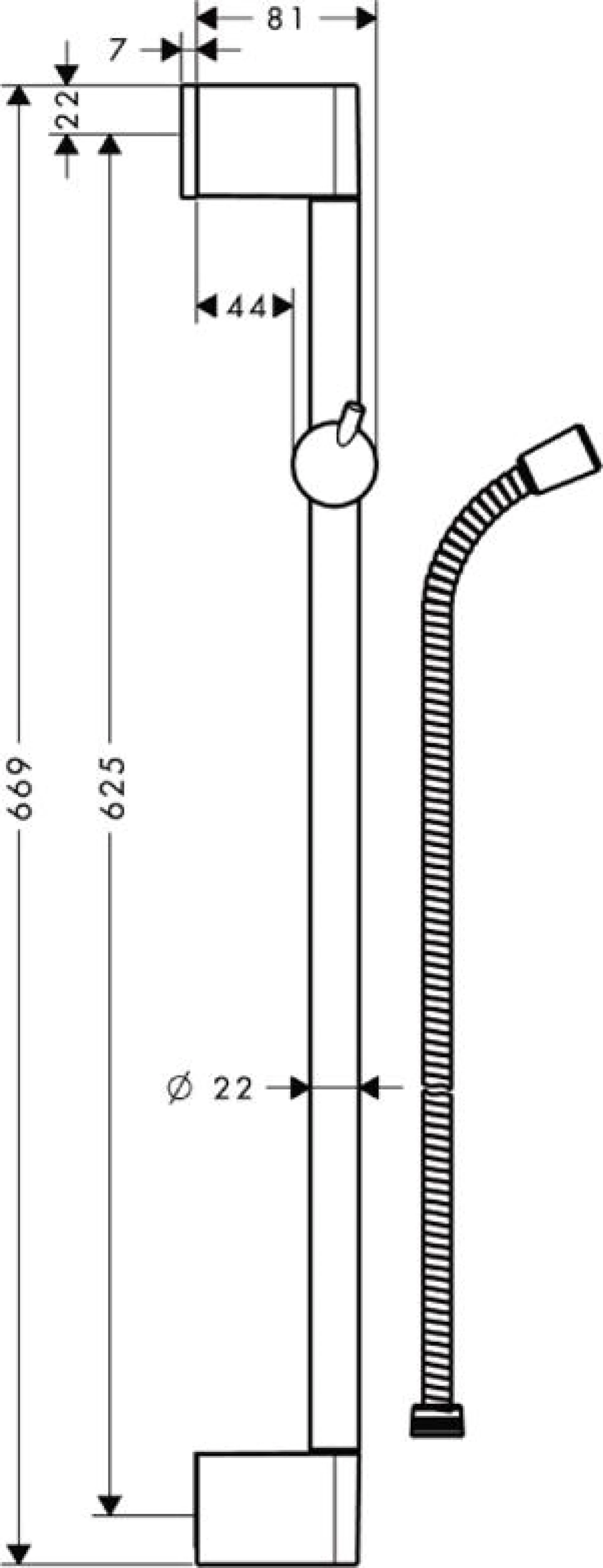 Фото - Душевая штанга Hansgrohe Crometta 85 Unica 27615000 - Hansgrohe