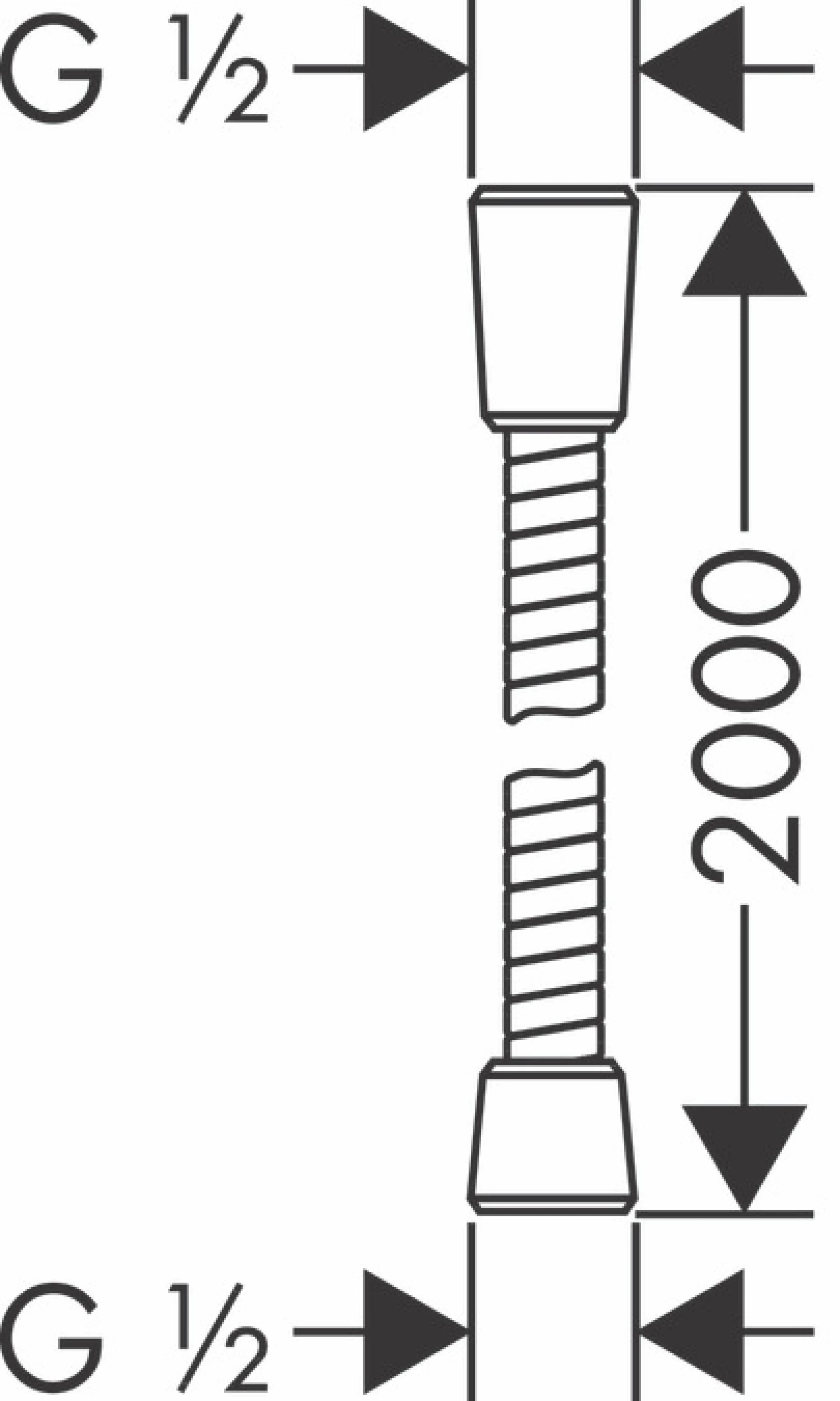 Фото - Душевой шланг 200 см Hansgrohe Sensoflex 28134000, хром - Hansgrohe