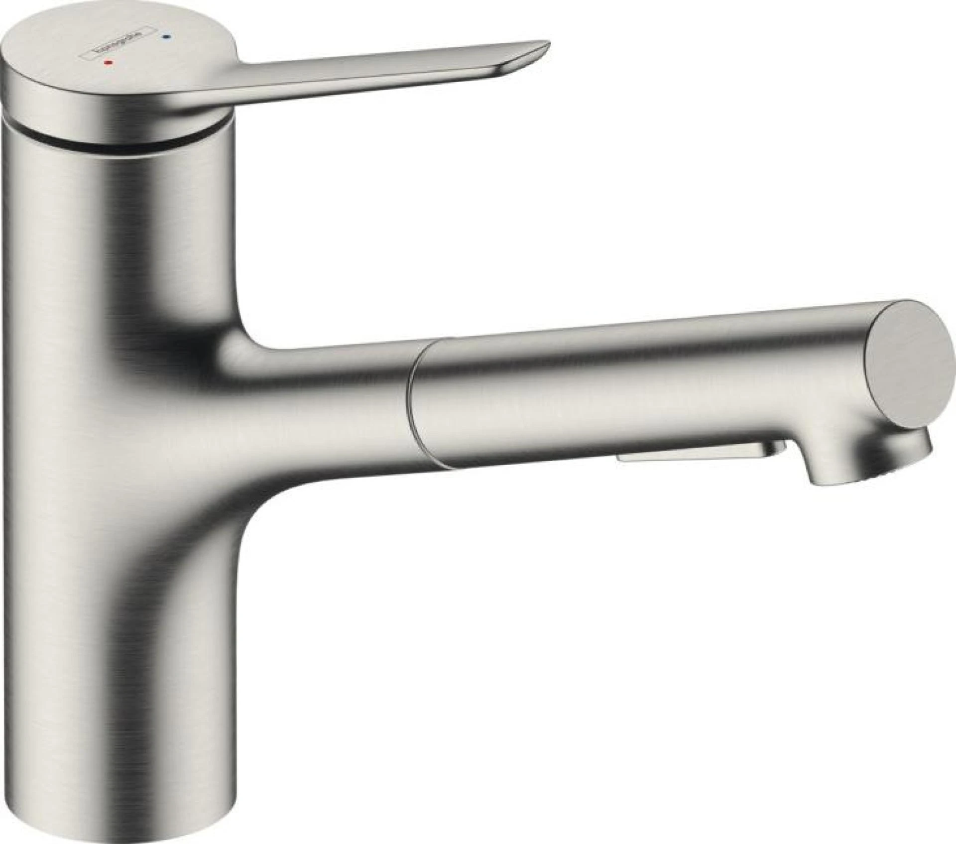 Фото - Смеситель для кухни Hansgrohe Zesis M33 150 2jet sBox lite 74803800, сталь - Hansgrohe