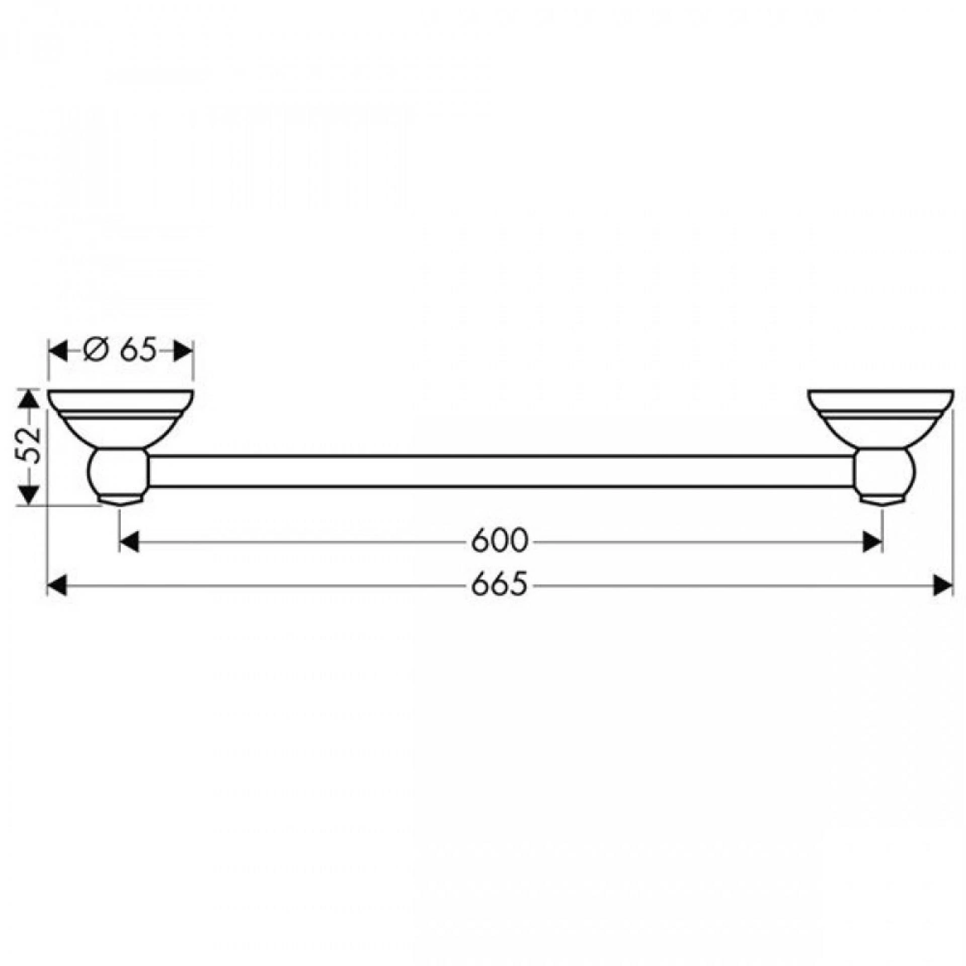 Фото - Полотенцедержатель Axor Carlton 41406000 - Hansgrohe