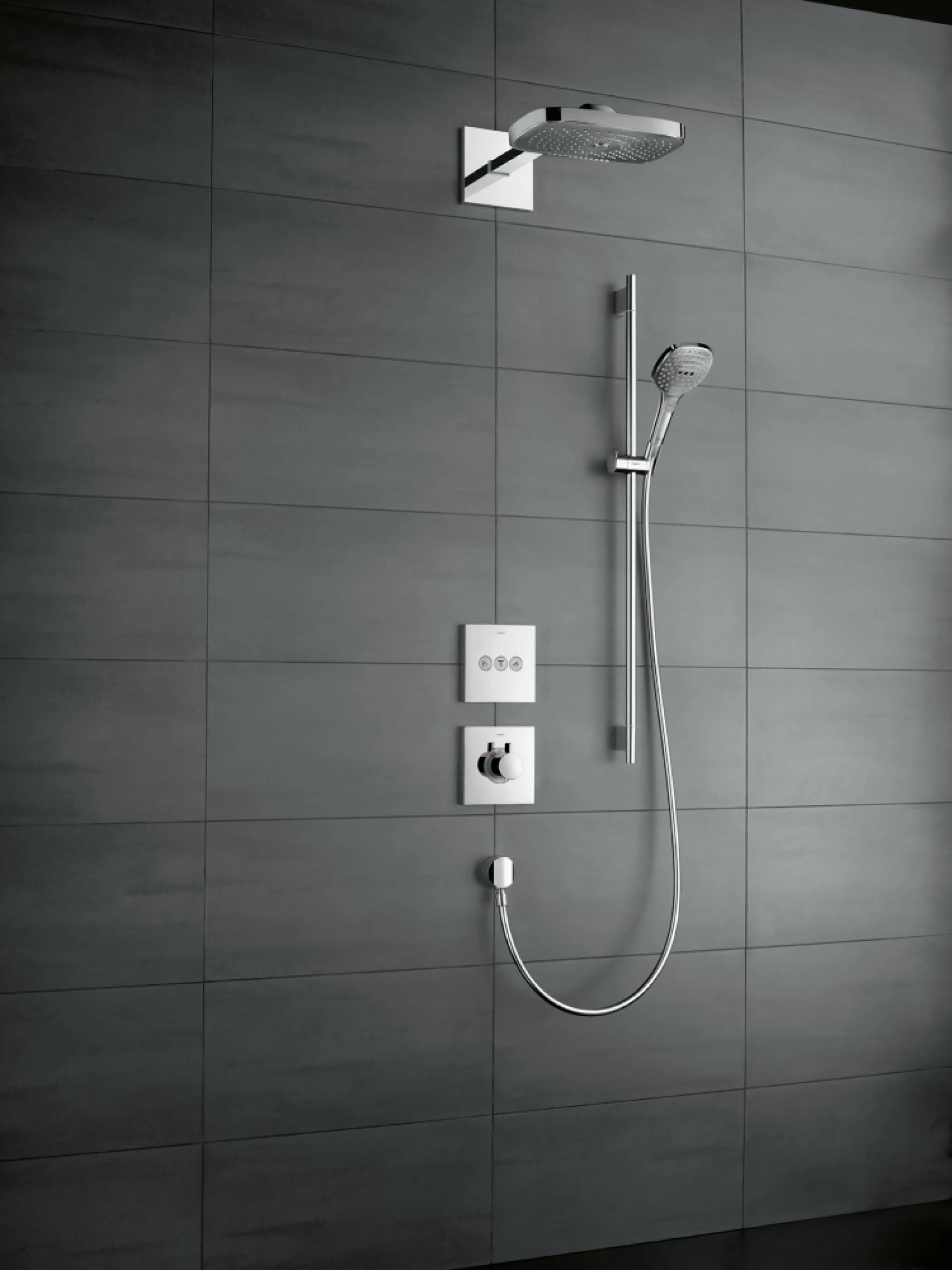 Фото - Переключатель потоков Hansgrohe ShowerSelect Trio/Quattro 15764000 на три потребителя - Hansgrohe