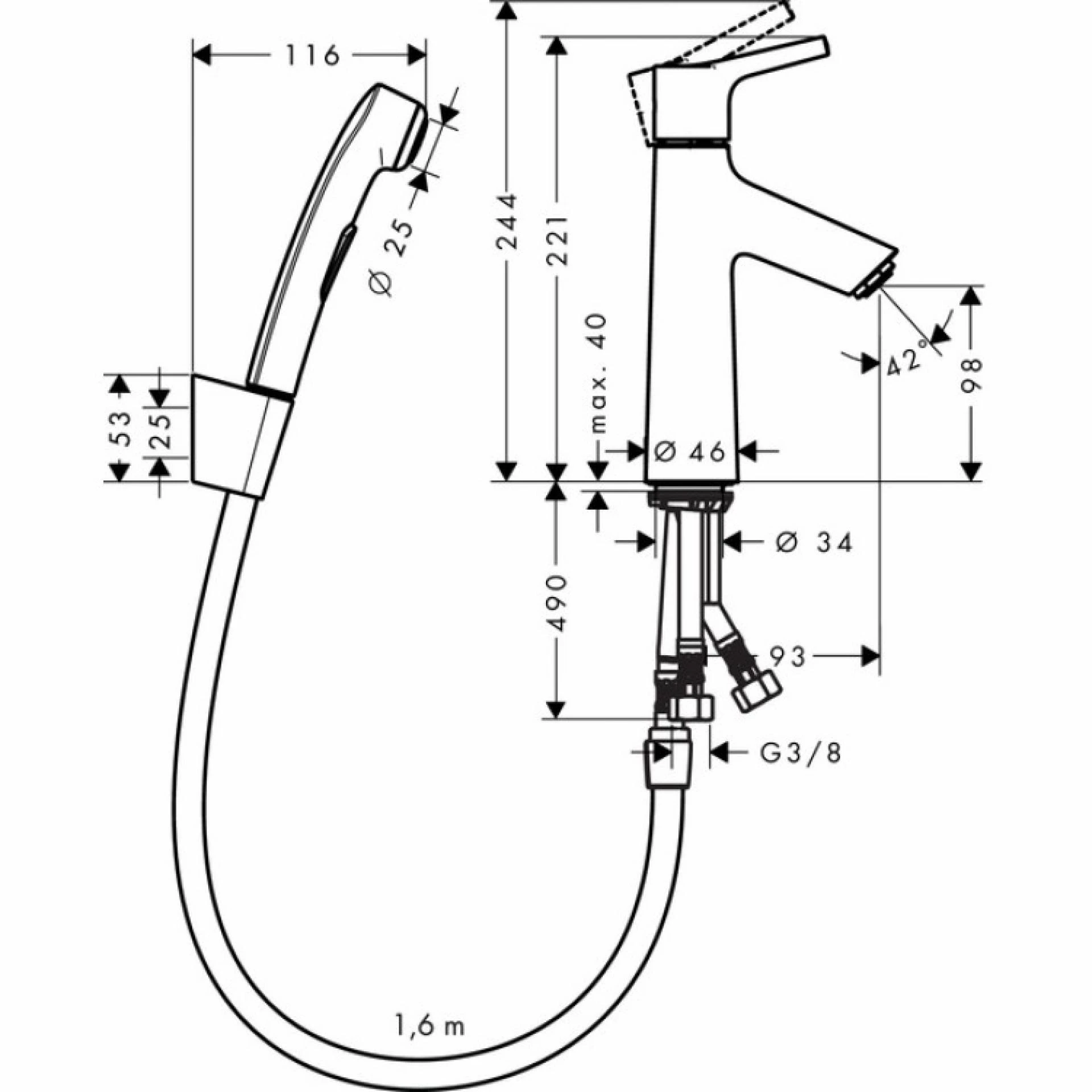 Фото - Смеситель для раковины Hansgrohe Talis S 72290000 - Hansgrohe