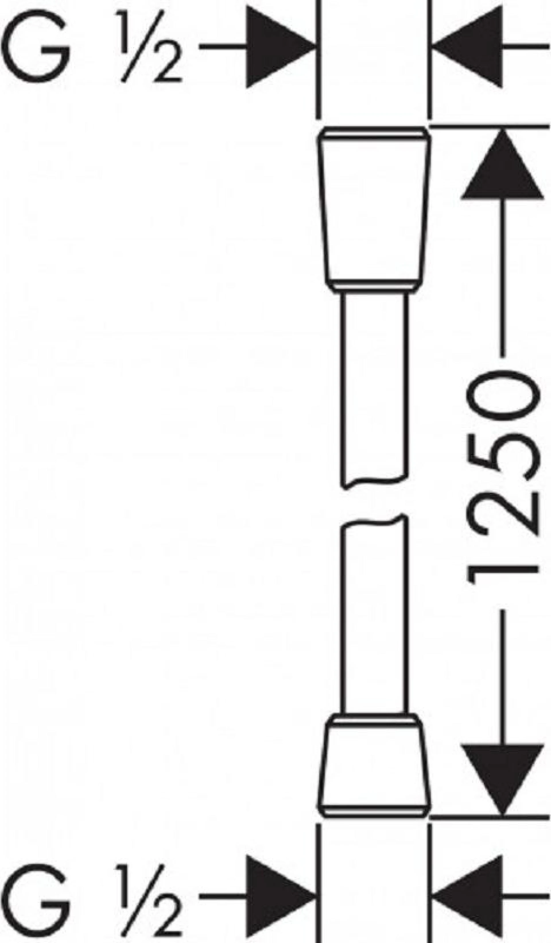 Фото - Шланг для душа  125 см Hansgrohe Isiflex 28272140, шлифованная бронза - Hansgrohe