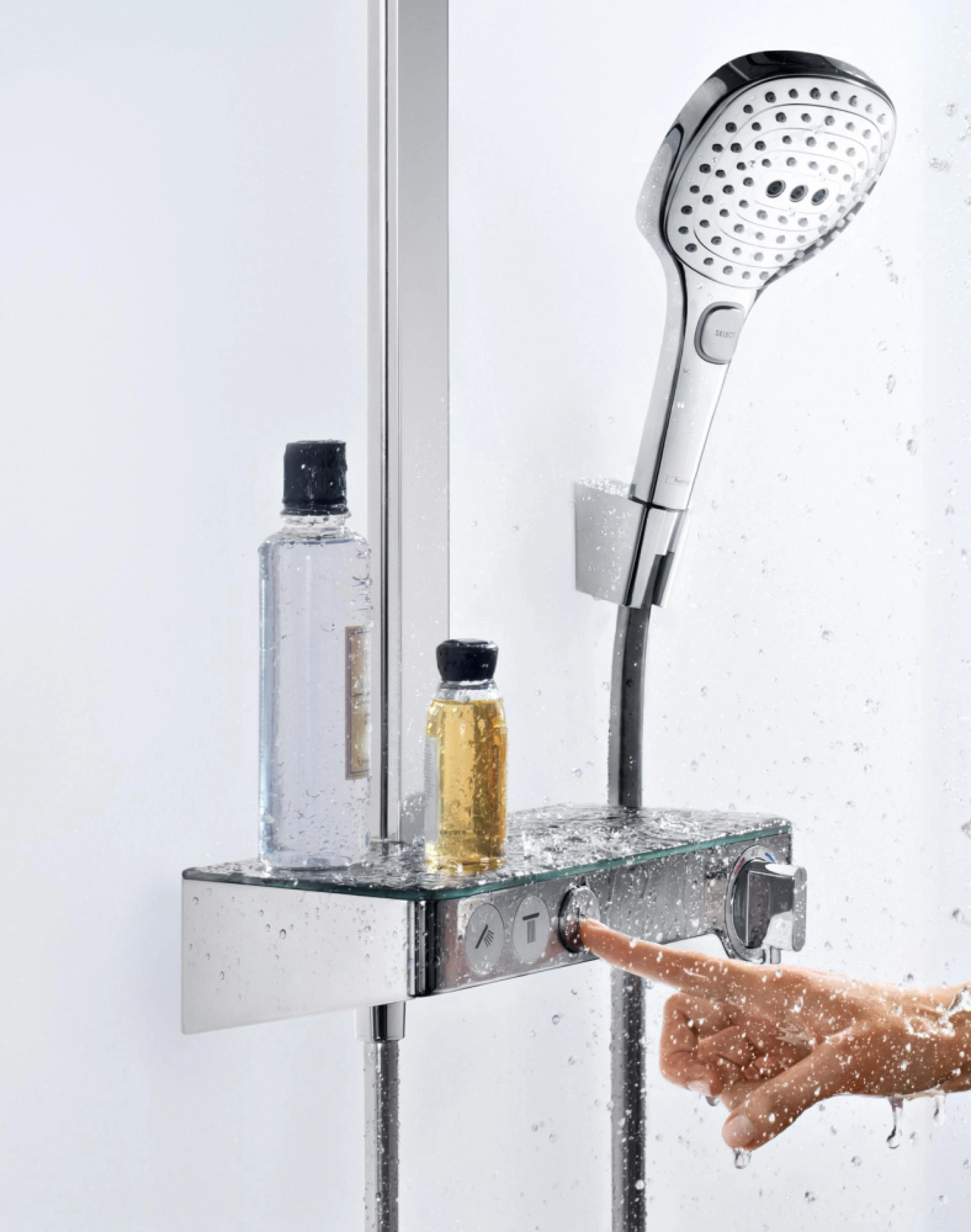 Фото - Душевая стойка Hansgrohe Raindance Select E 300 3jet 27127000 Showerpipe - Hansgrohe