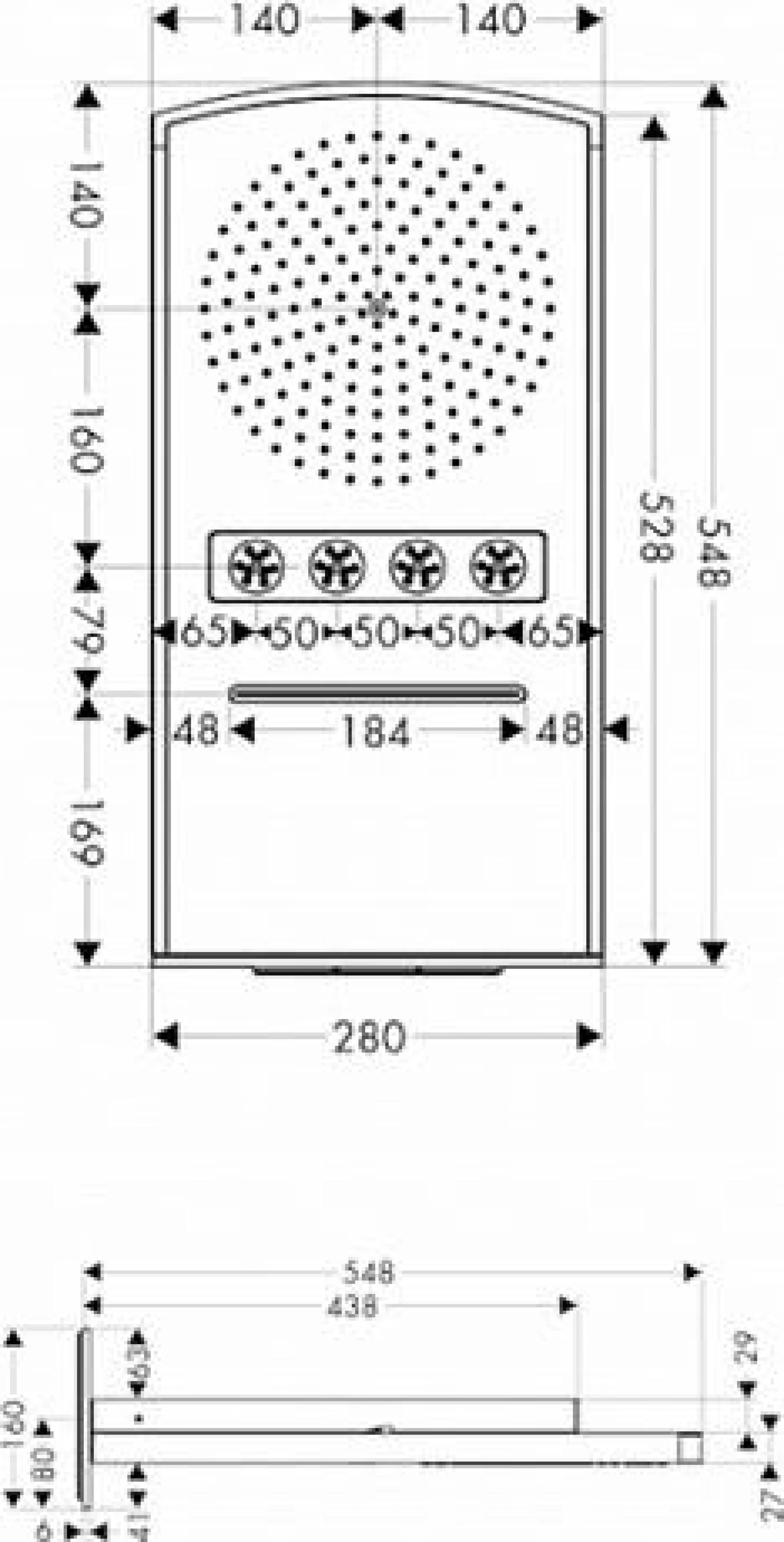 Фото - Тропический душ Hansgrohe Raindance Rainfall 28411400 - Hansgrohe