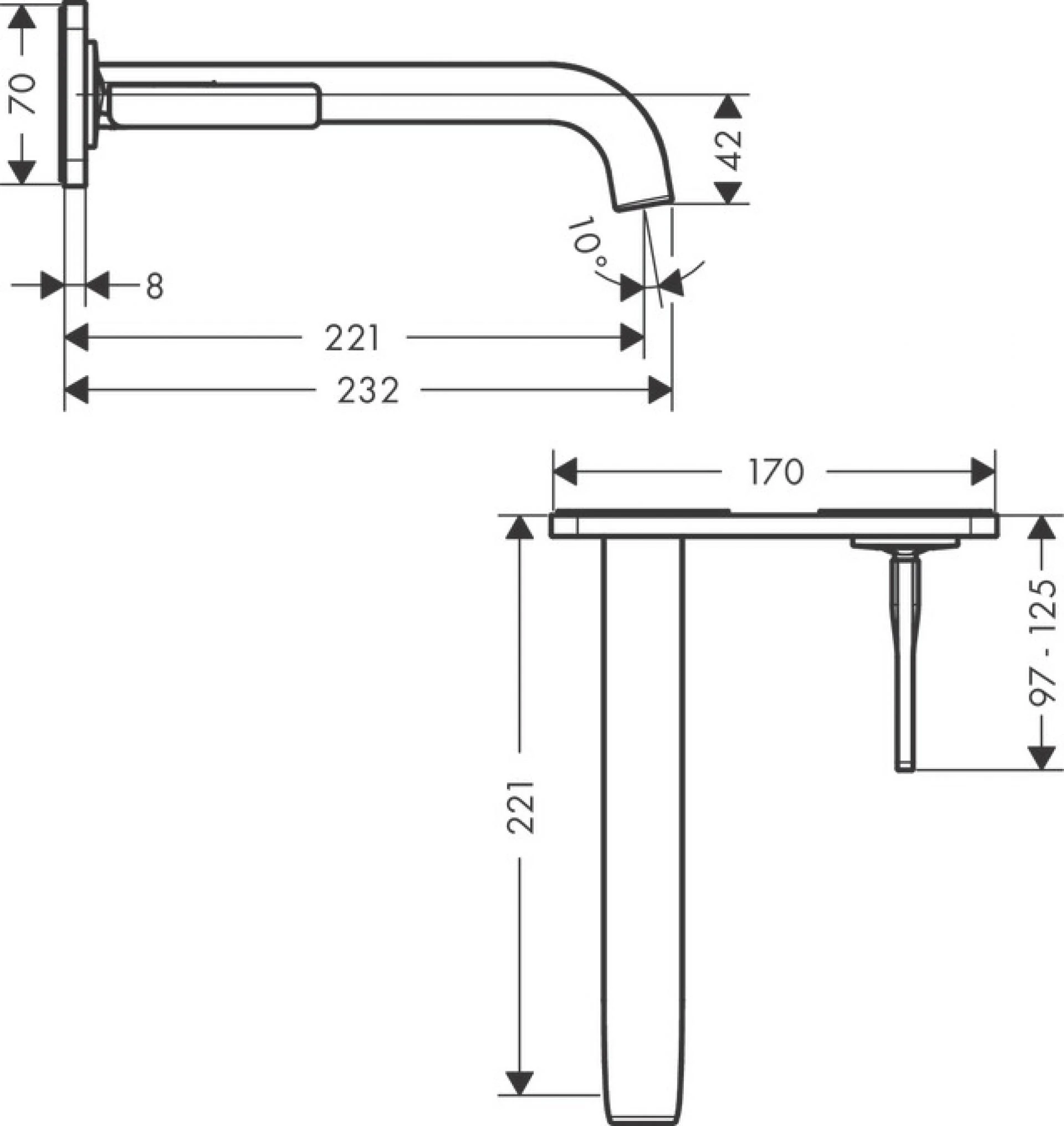 Фото - Смеситель для раковины Axor Citterio E 36114950, латунь - Hansgrohe