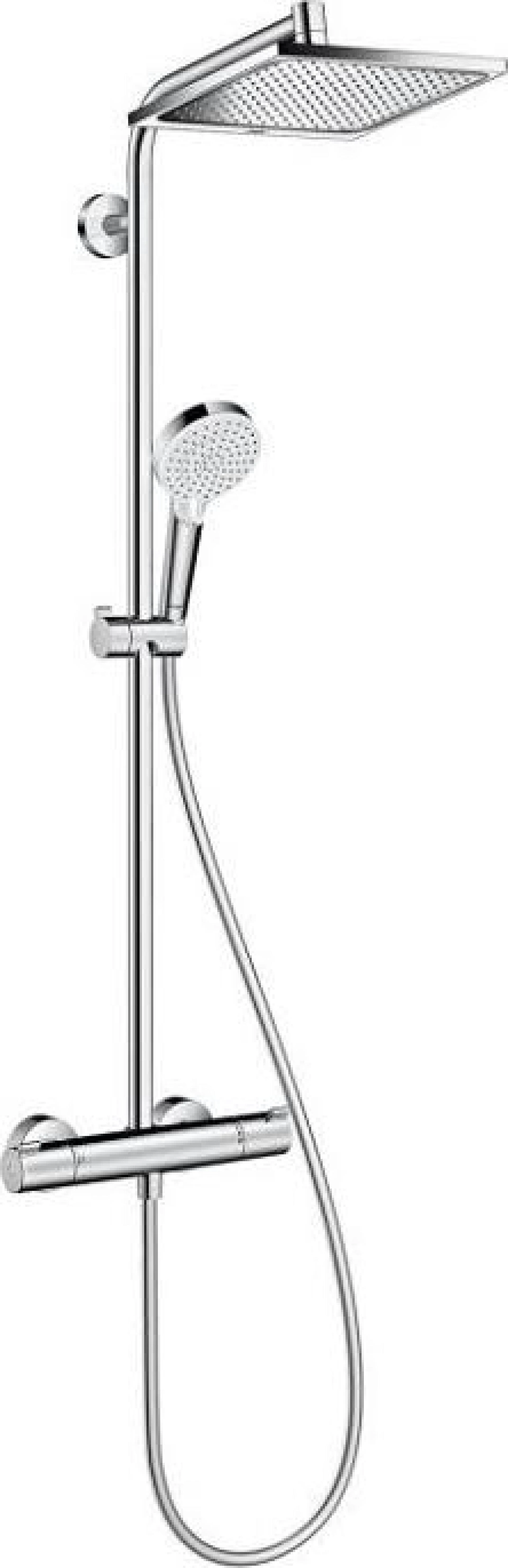 Фото - Душевая система Hansgrohe Crometta E 240 1jet Showerpipe EcoSmart 27281000 - Hansgrohe