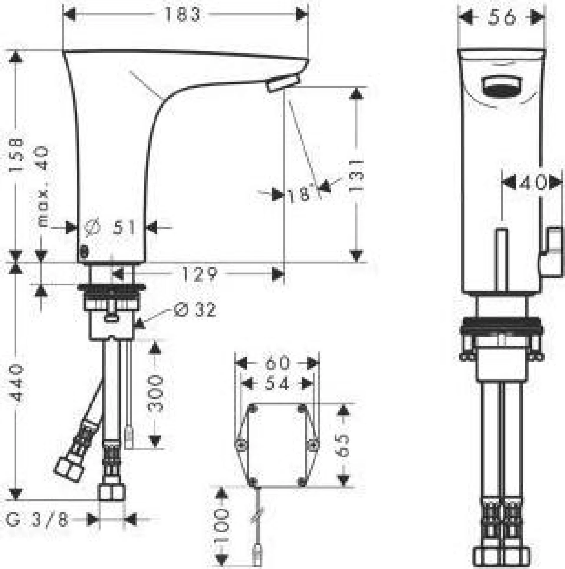 Фото - Смеситель для раковины хром Hansgrohe PuraVida 15170000 - Hansgrohe