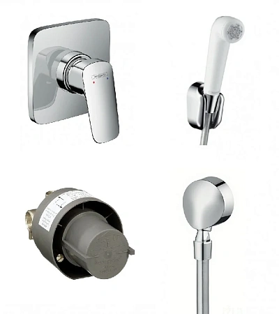 Фото - Душ гигиенический  Hansgrohe  71604000/13620180/27454000/32127000 хром, белый - Hansgrohe