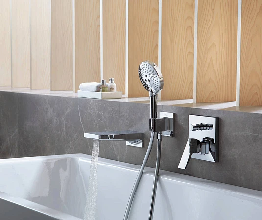 Фото - Смеситель для ванны Hansgrohe Metropol 32545670, черный - Hansgrohe