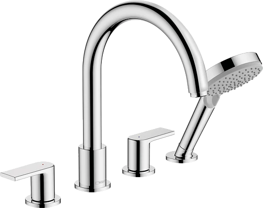 Фото - Смеситель на борт ванны Hansgrohe Vernis Shape 71459000, хром - Hansgrohe