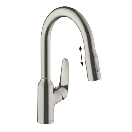 Фото - Смеситель для кухни Hansgrohe Focus 71821800 серый - Hansgrohe