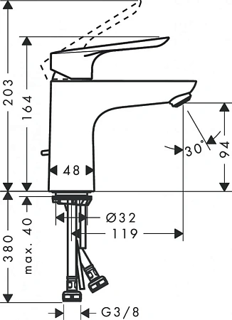 Фото - Смеситель для ванны с душем Hansgrohe Logis E 71178000/71415000/26532400 хром - Hansgrohe