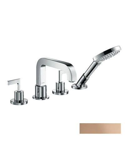 Фото - Смеситель на край ванны Axor Citterio 39446300, красное золото - Hansgrohe