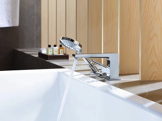 Фото - Смеситель на край ванны Hansgrohe Metropol 74550000, хром - Hansgrohe