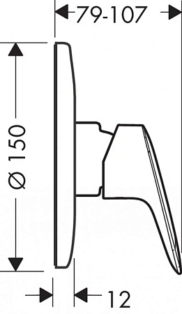 Фото - Смеситель для душа Hansgrohe Logis 71071000/71666000 хром - Hansgrohe