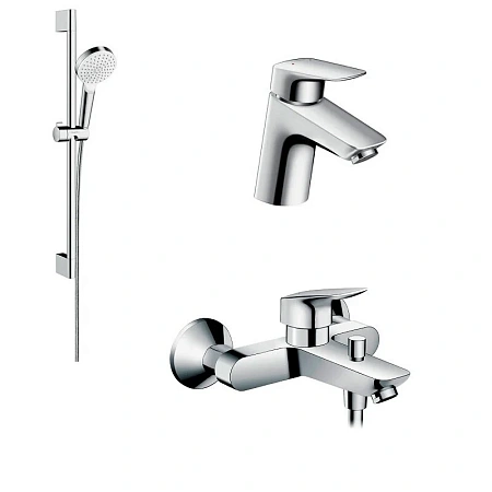 Фото - Душевой комплект Hansgrohe, хром, 71400000/71070000/26533400 - Hansgrohe