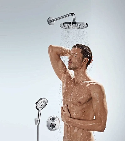 Фото - Смеситель для ванны с душем Hansgrohe Ecostat S 15758700 белый - Hansgrohe