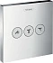 Переключатель потоков Hansgrohe ShowerSelect Trio/Quattro 15764000 на три потребителя