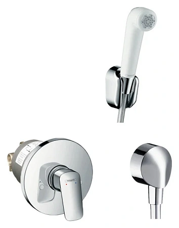 Фото - Душ гигиенический  Hansgrohe Logis 71666000/32127000/27454000 хром, белый - Hansgrohe