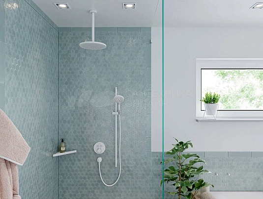 Фото - Душевая штанга Hansgrohe Unica S Puro 28631700, белый матовый - Hansgrohe