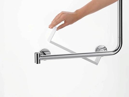 Фото - Штанга душевая Hansgrohe Unica Comfort 26404400 хром, белый - Hansgrohe