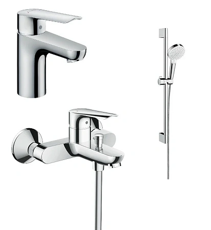 Фото - Смеситель для ванны с душем Hansgrohe Logis E 71178000/71415000/26532400 хром - Hansgrohe