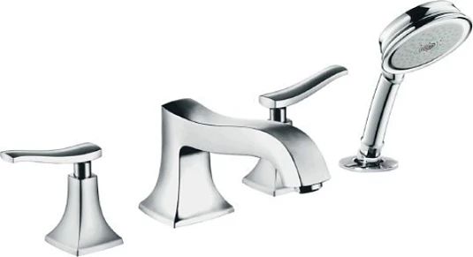 Фото - Смеситель Hansgrohe Metris classic 31314000 на борт ванны - Hansgrohe