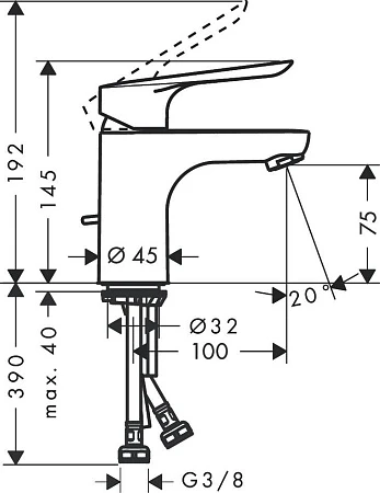 Фото - Набор для ванны Hansgrohe Logis E SetLogisE70B (71177000+71610000+26532400) - Hansgrohe