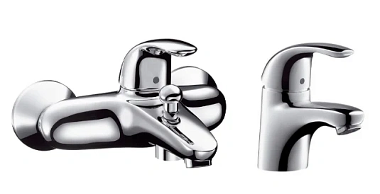 Фото - Смеситель для ванны с душем Hansgrohe Focus E 31740000/31700000 хром - Hansgrohe