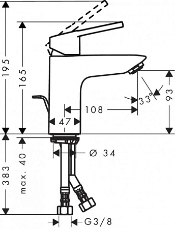 Фото - Смеситель для ванны с душем Hansgrohe Logis 71151000/71400000/26532400 хром - Hansgrohe