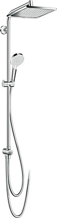 Фото - Душевая стойка Hansgrohe Crometta E 240 1jet Showerpipe Reno EcoSm 27289000 9 л - Hansgrohe