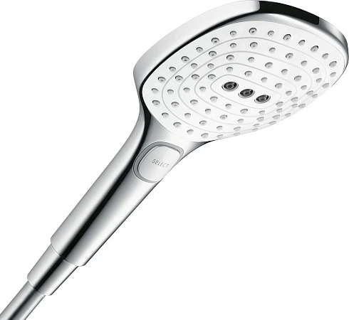 Фото - Душевой гарнитур Hansgrohe Raindance Select E 26720400 белый/хром - Hansgrohe