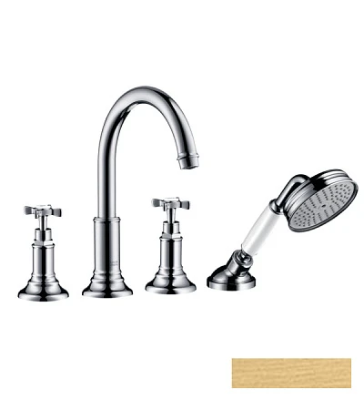 Фото - Смеситель на край ванны Axor Montreux 16544250, золото - Hansgrohe