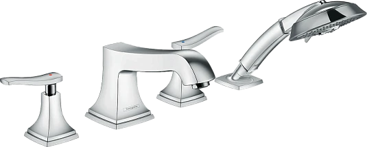 Фото - Смеситель Hansgrohe Metropol Classic 31441000 на борт ванны - Hansgrohe