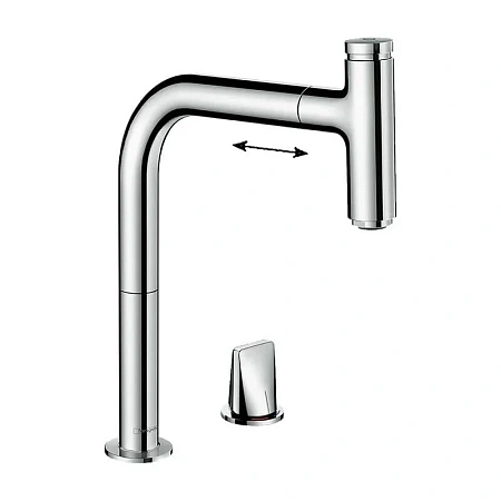 Фото - Смеситель для кухни Hansgrohe Metris Select 73825000 хром - Hansgrohe