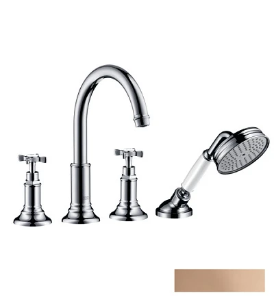 Фото - Смеситель на край ванны Axor Montreux 16544300, красное золото - Hansgrohe