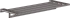 Полка для полотенец Hansgrohe AddStoris 41751340, матовый чёрный хром
