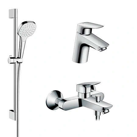 Фото - Душевой комплект Hansgrohe, хром, 71400000/71070000/26580400 - Hansgrohe