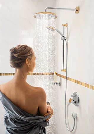 Фото - Смеситель для ванны Hansgrohe Metropol Classic 31345090, хром золото - Hansgrohe