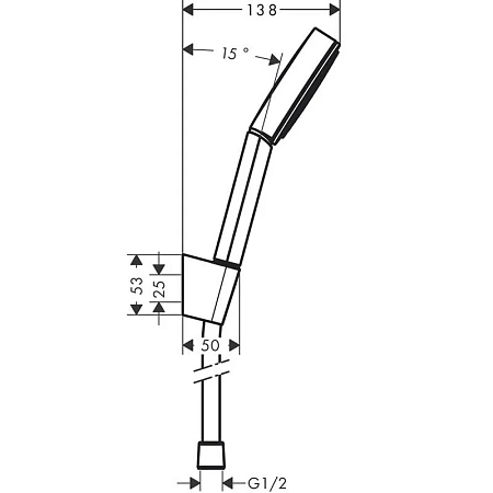 Фото - Душевой комплект Hansgrohe, хром, 71400000/71070000/24301000 - Hansgrohe