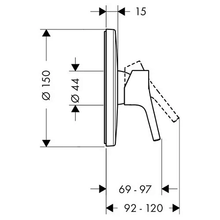 Фото - Душ гигиенический  Hansgrohe Talis S 72606000/13620180/32128000/27453000 хром - Hansgrohe