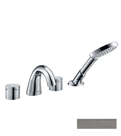 Фото - Смеситель на край ванны Axor Starck 10444340, черный хром - Hansgrohe