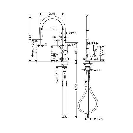 Фото - Смеситель для кухни Hansgrohe Talis Classic 72800340 хром - Hansgrohe