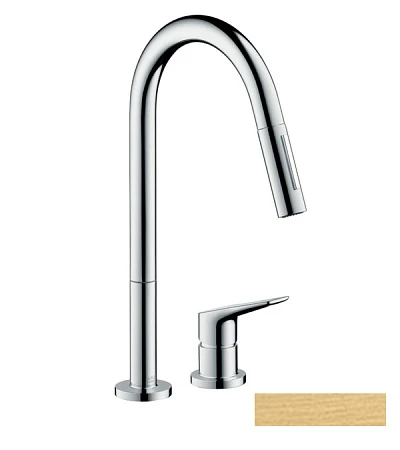 Фото - Смеситель для кухни Axor Citterio M 34822250, золото - Hansgrohe